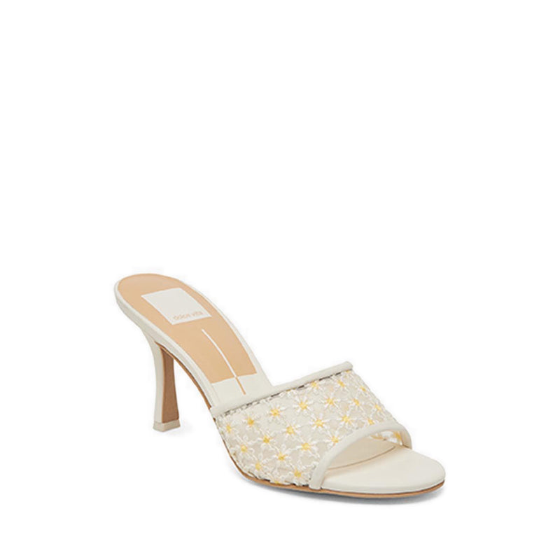 Lavena Floral Women'S Heels - White