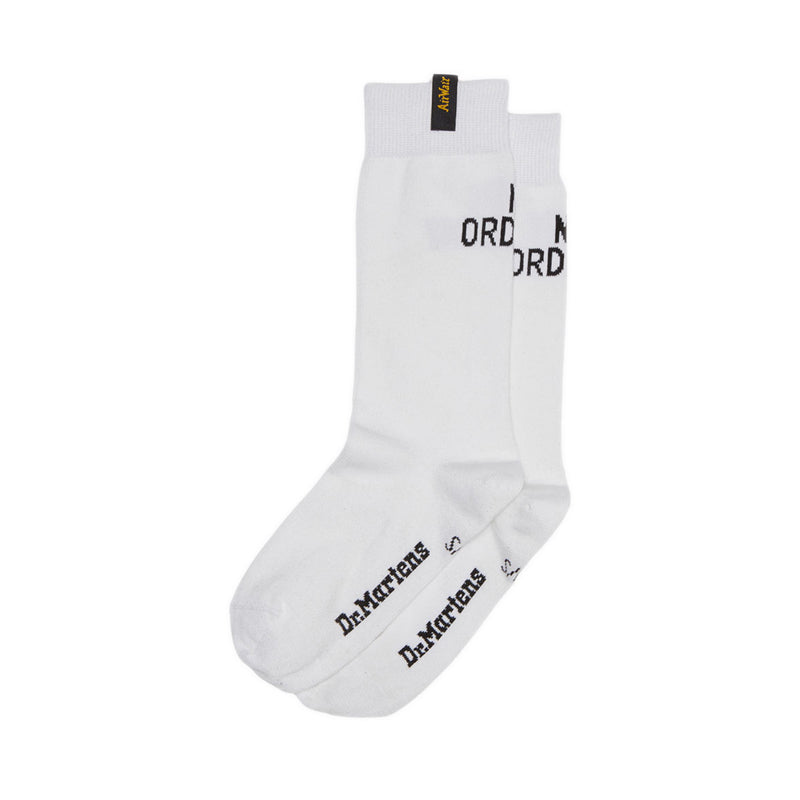 Not Ordinary Logo Socks White