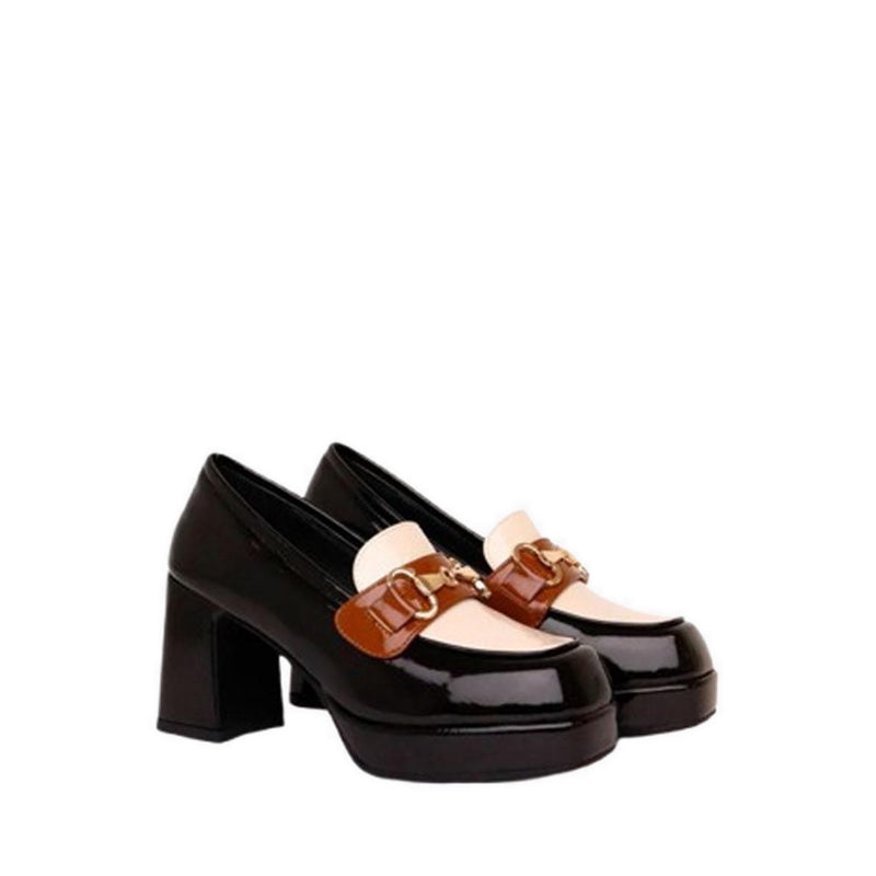 Bonnie Loafers Heels - Black