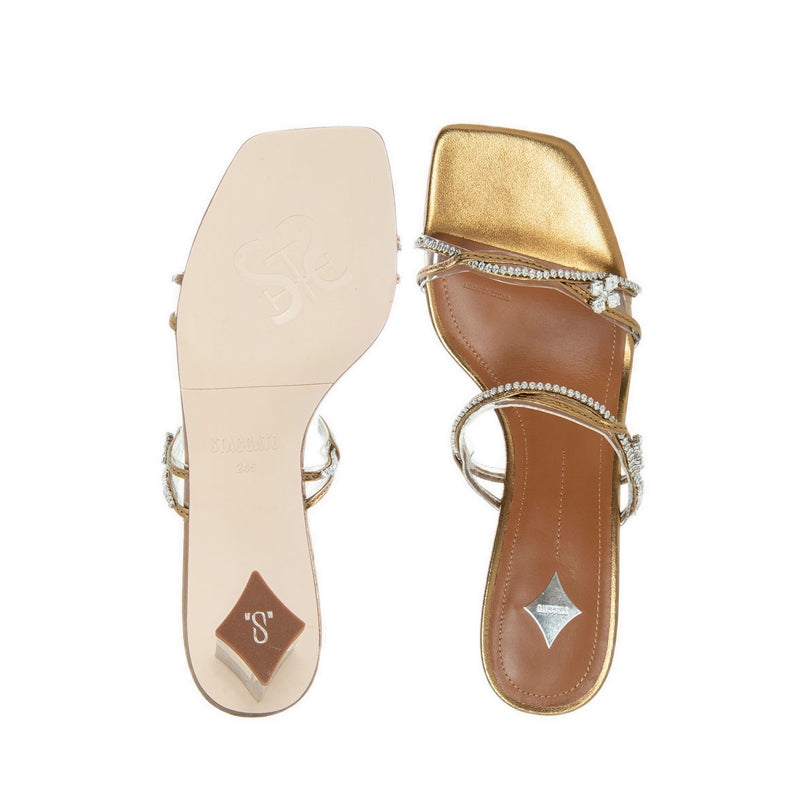 Ebi60-251 Sandal Heels - Bronze Gold