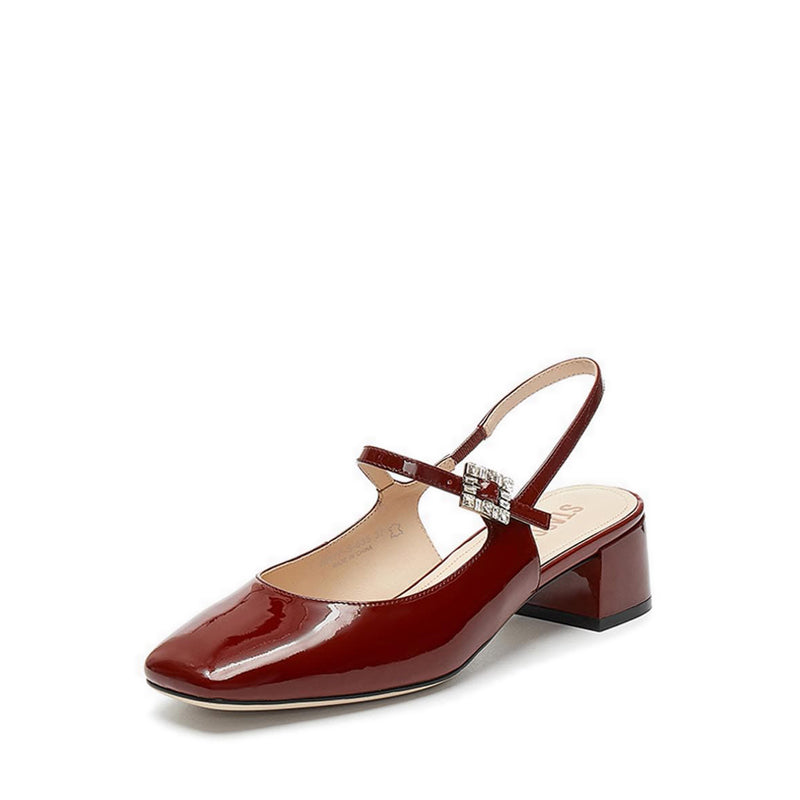 Ps535-Xm0 Heels - Burgundy