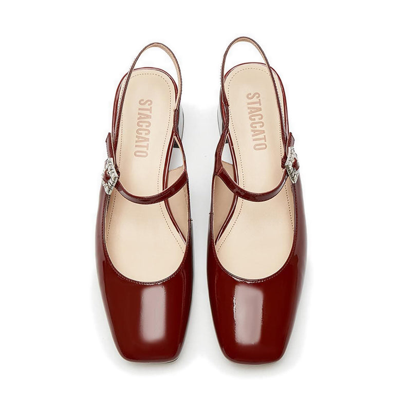 Ps535-Xm0 Heels - Burgundy