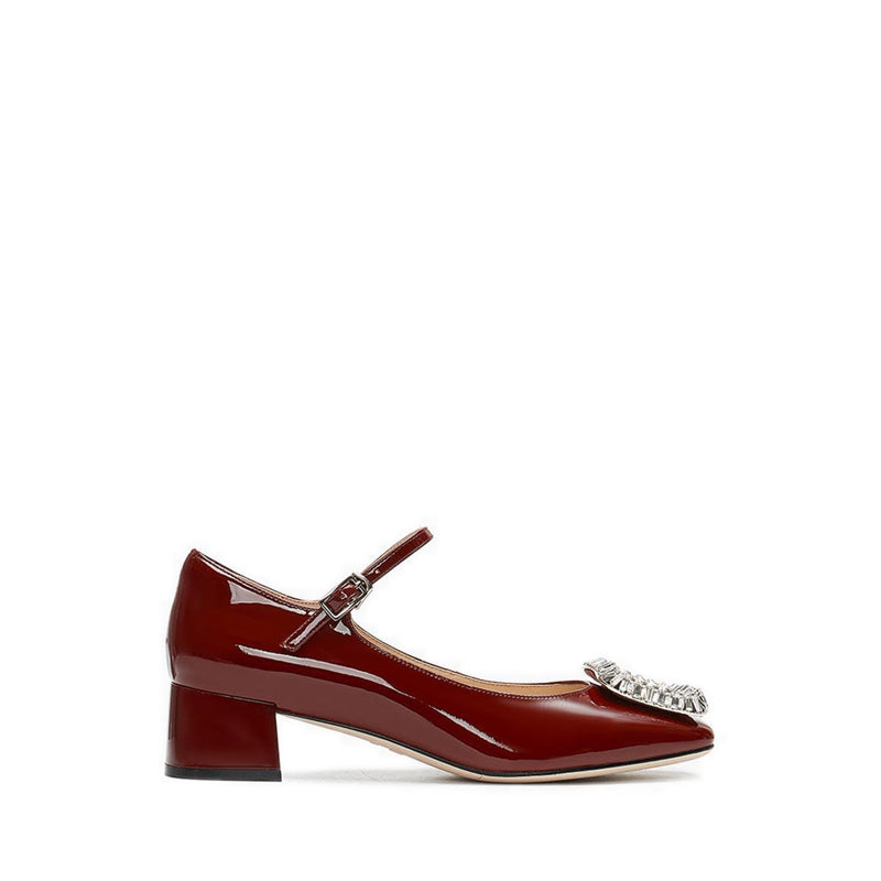 Ps537-Xm0 Heels - Burgundy