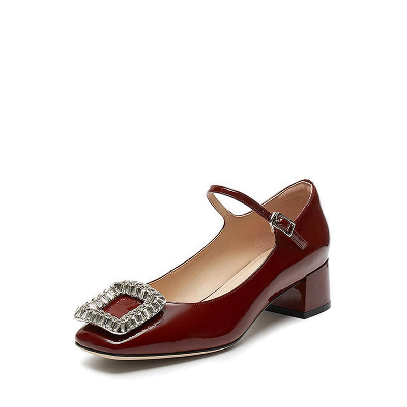 Ps537-Xm0 Heels - Burgundy
