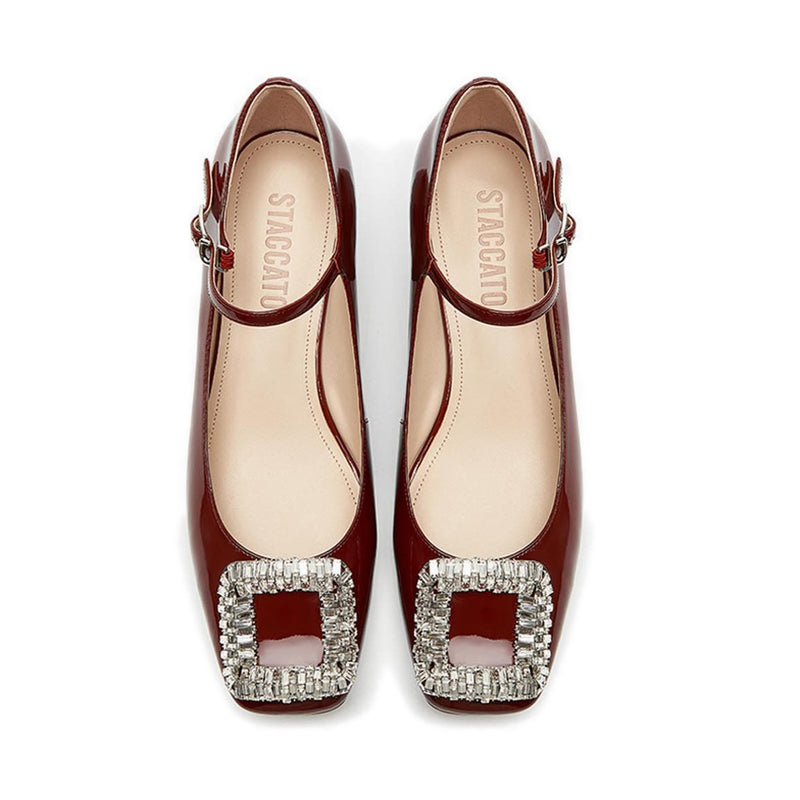 Ps537-Xm0 Heels - Burgundy