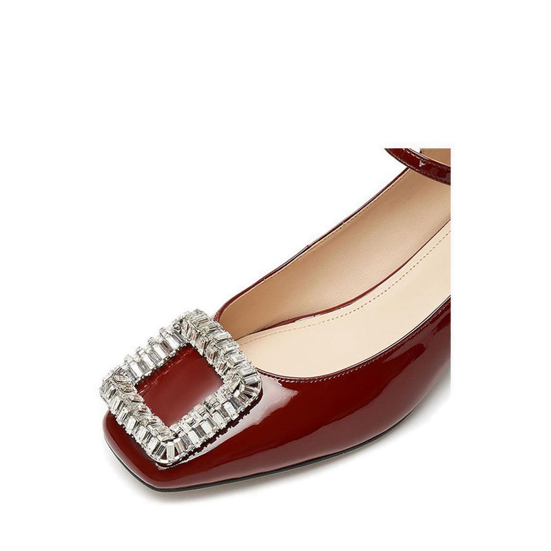 Ps537-Xm0 Heels - Burgundy
