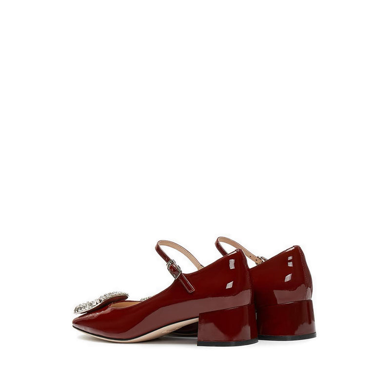 Ps537-Xm0 Heels - Burgundy