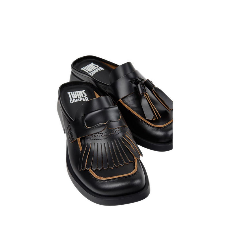 Donna Women's Flat Slip-on Sandals - Black