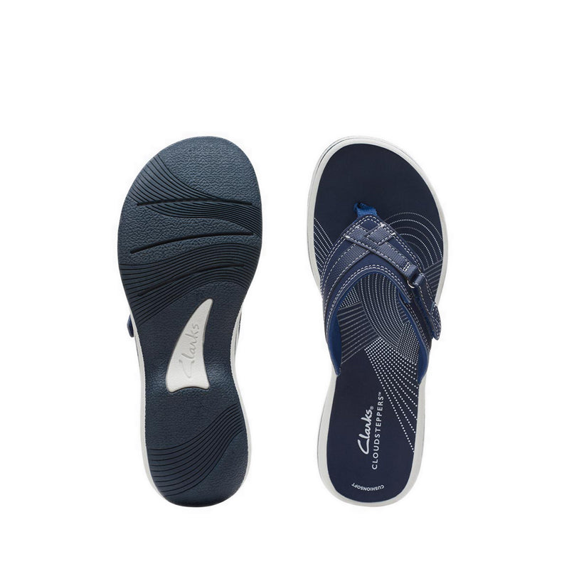 Clarks Womens Brinkley Sea - Navy Synthetic