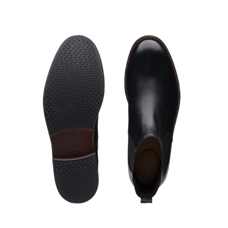 Clarks Paulson Up Black Leather