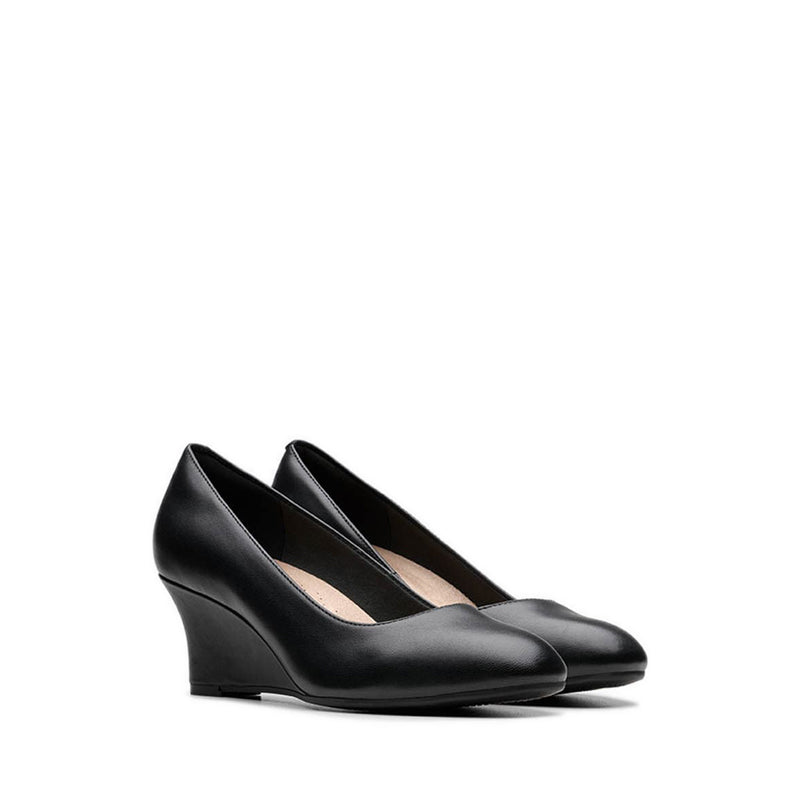 Olivette Pearl Black Leather