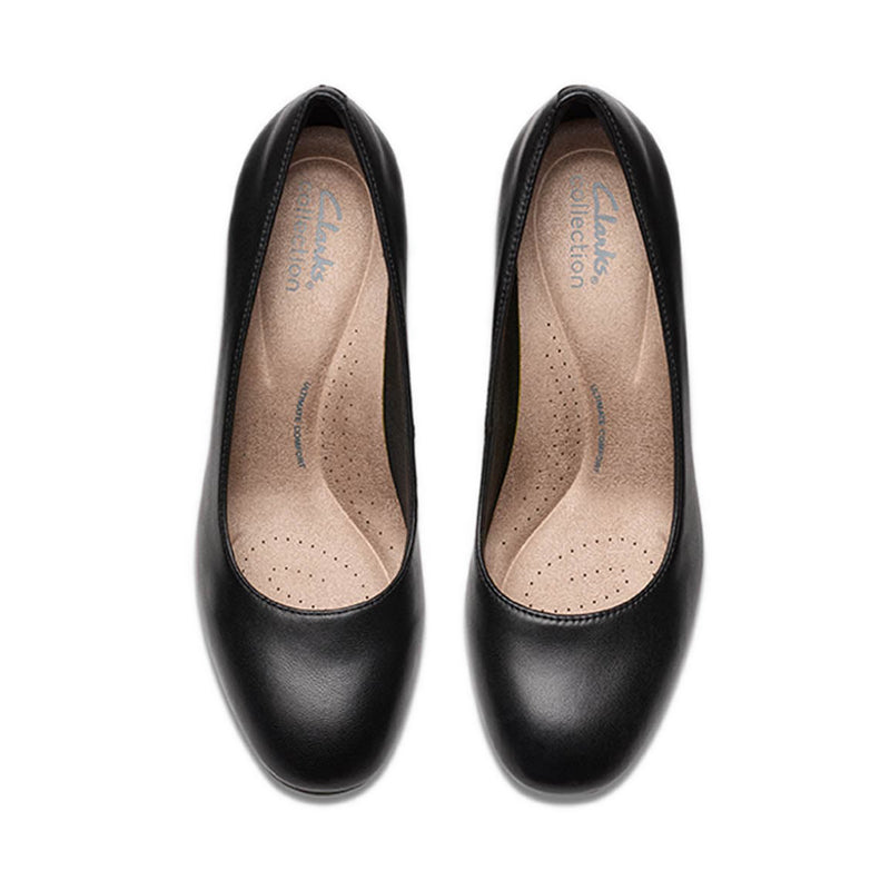 Olivette Pearl Black Leather