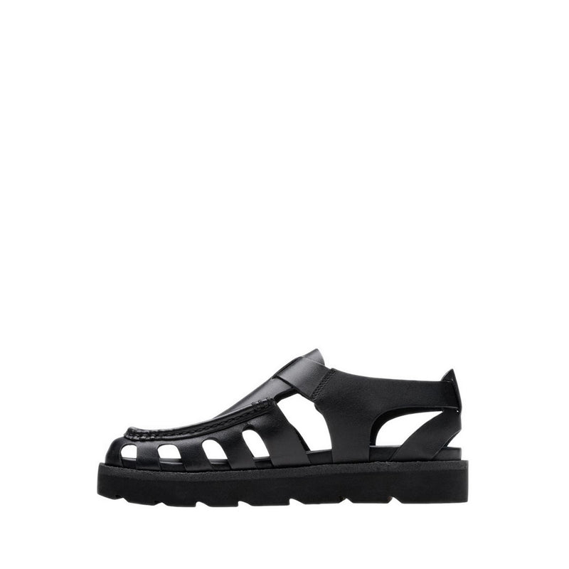 Meare Buckle Black Leather