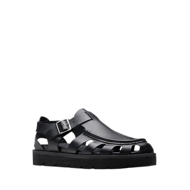 Meare Buckle Black Leather