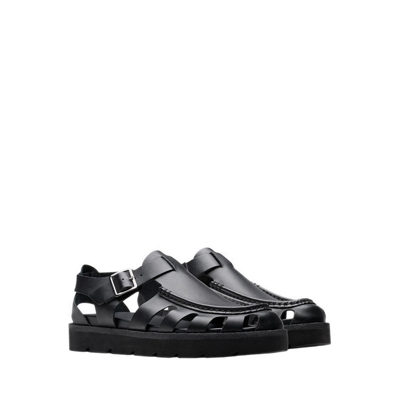Meare Buckle Black Leather