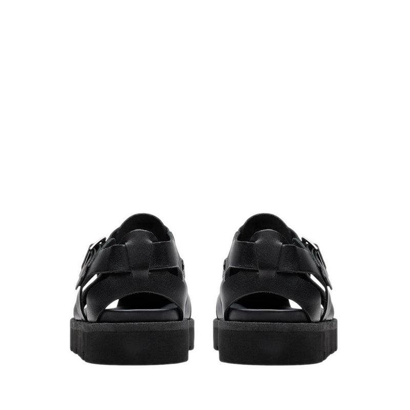 Meare Buckle Black Leather