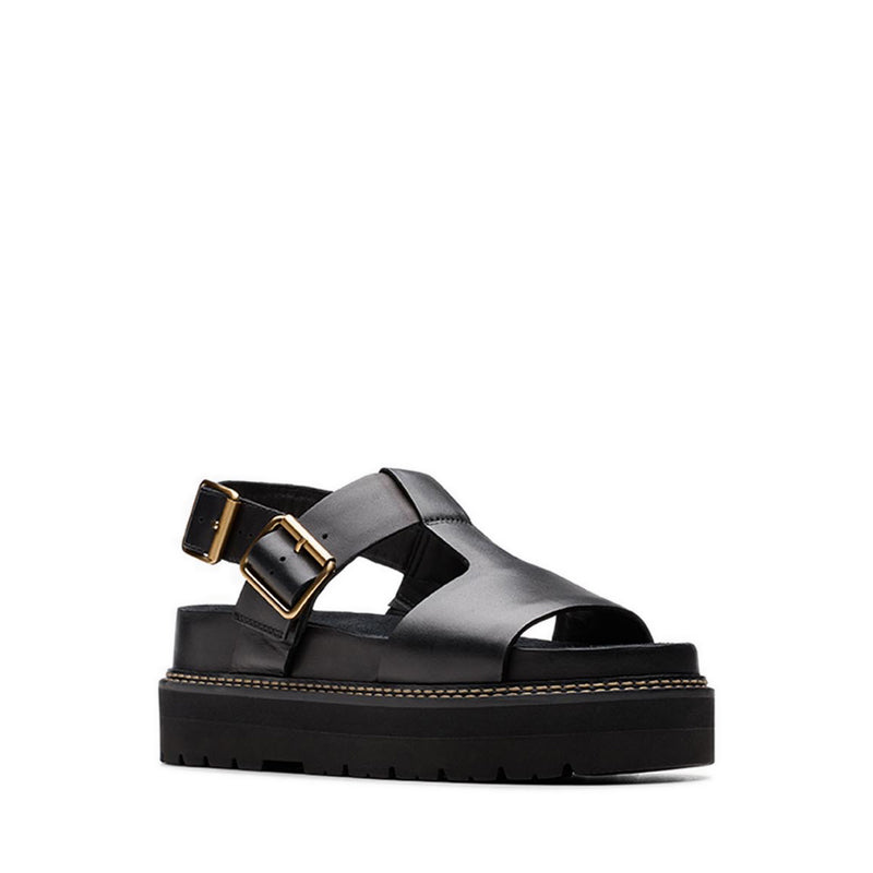 Orianna Sky Black Leather