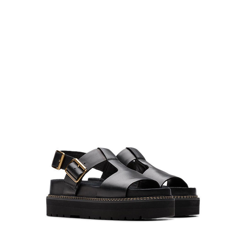 Orianna Sky Black Leather