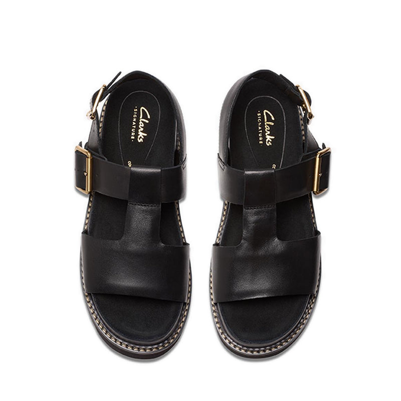 Orianna Sky Black Leather