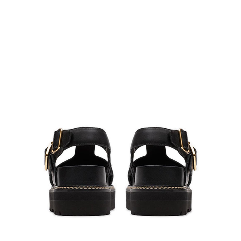 Orianna Sky Black Leather