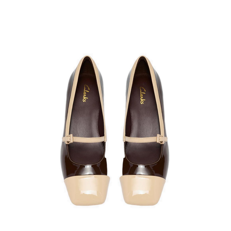 Clarks Womens Crista Strap - Brown Combi