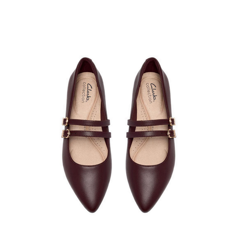 Clarks Womens Natalyn Jane - Burgundy