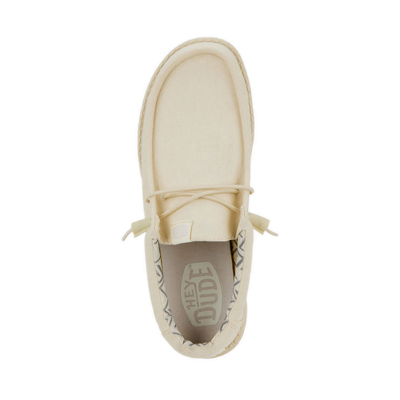 Wally Stretch Canvas - Stone White