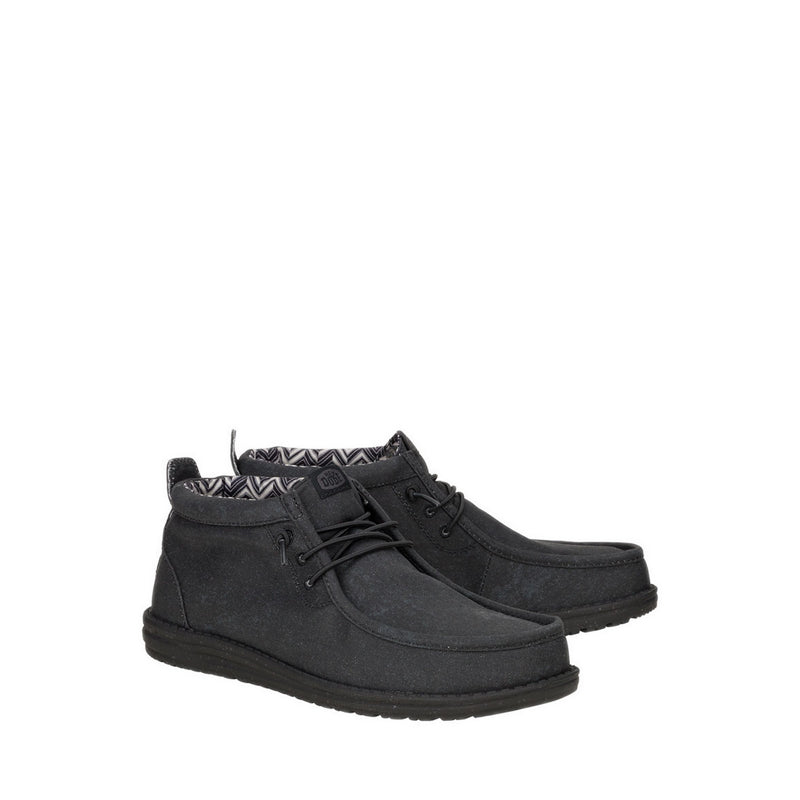 Wally Mid Stretch Canvas - Black/Black