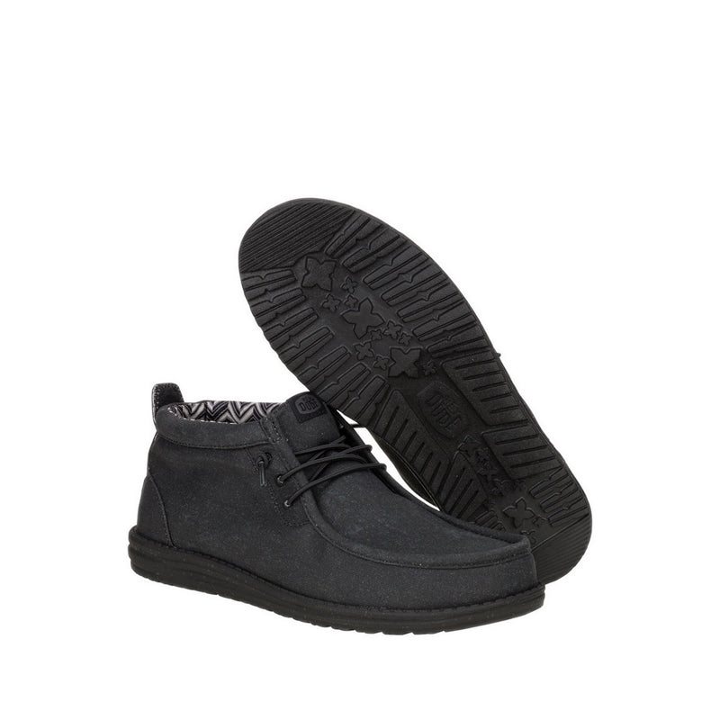 Wally Mid Stretch Canvas - Black/Black