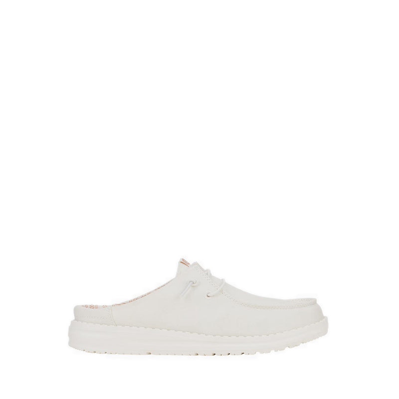 Wendy Slip Stretch Canvas White