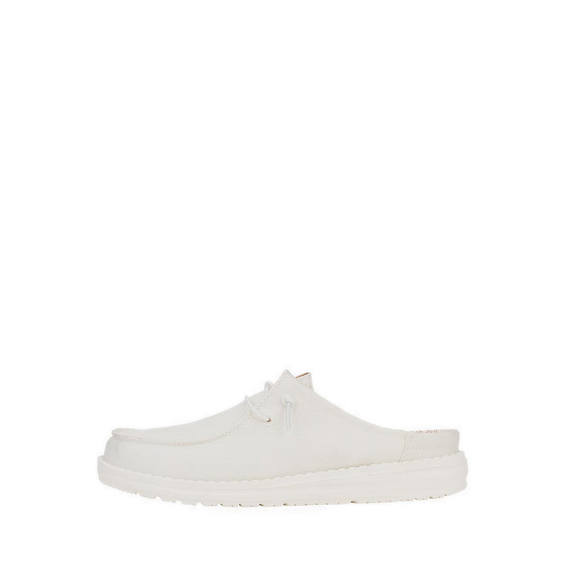 Wendy Slip Stretch Canvas White