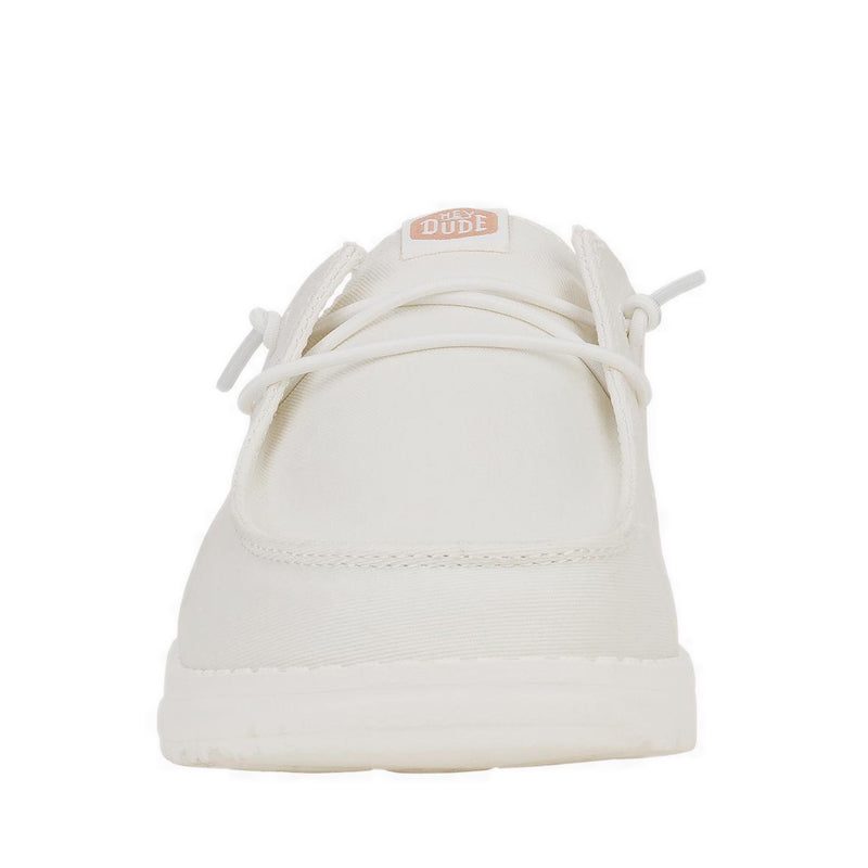 Wendy Slip Stretch Canvas White