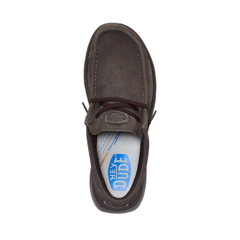 HEYDUDE Wally COMF Suede Major Brown/Mole Brown