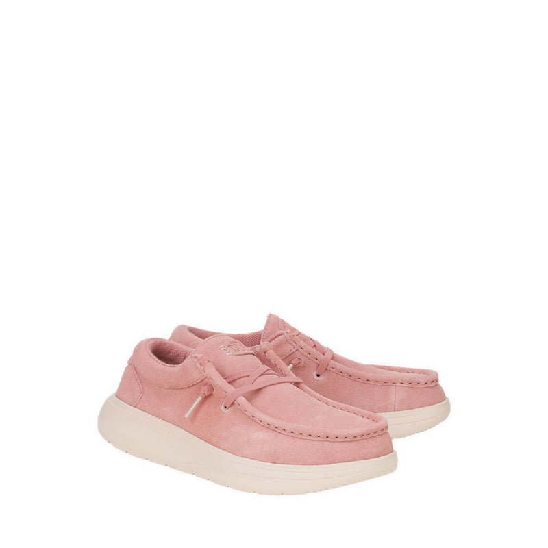 HEYDUDE Wendy COMF Suede - Rose Pink/Whisper Pink