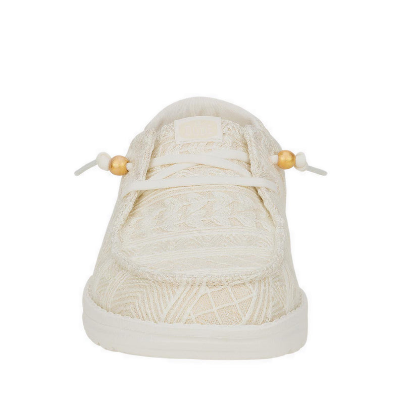 Wendy Crochet Lace - White/Gold