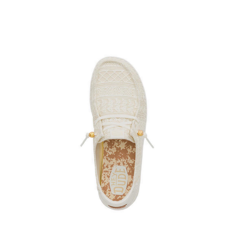 Wendy Crochet Lace - White/Gold