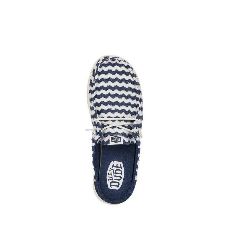 Wendy Slip Terry Stripe - Navy Blazer/Egret