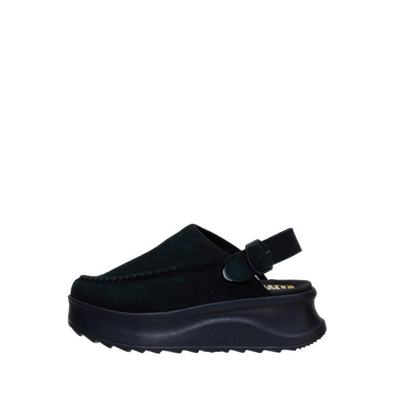 HEYDUDE Delray Clog Suede Black
