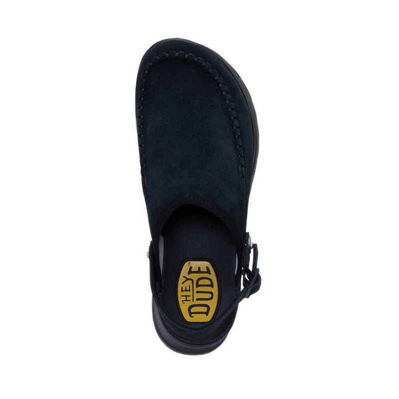 HEYDUDE Delray Clog Suede Black