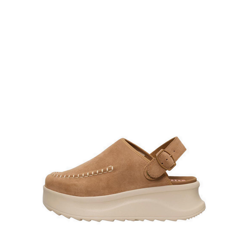 HEYDUDE Delray Clog Suede Tan