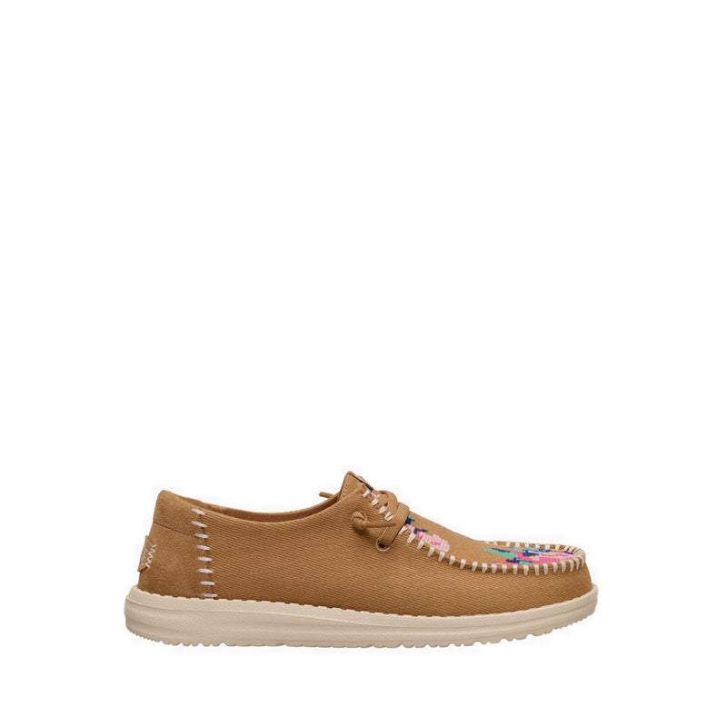Wendy Cross Stitch Tan/Multi