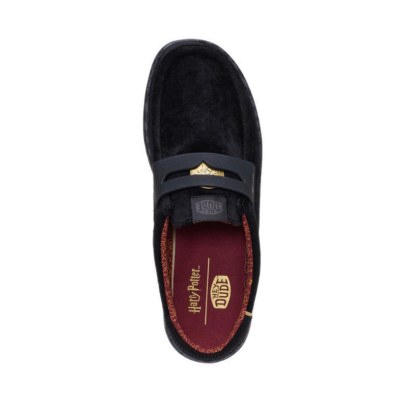 Wally Slip Hogwarts Loafer Black Gold