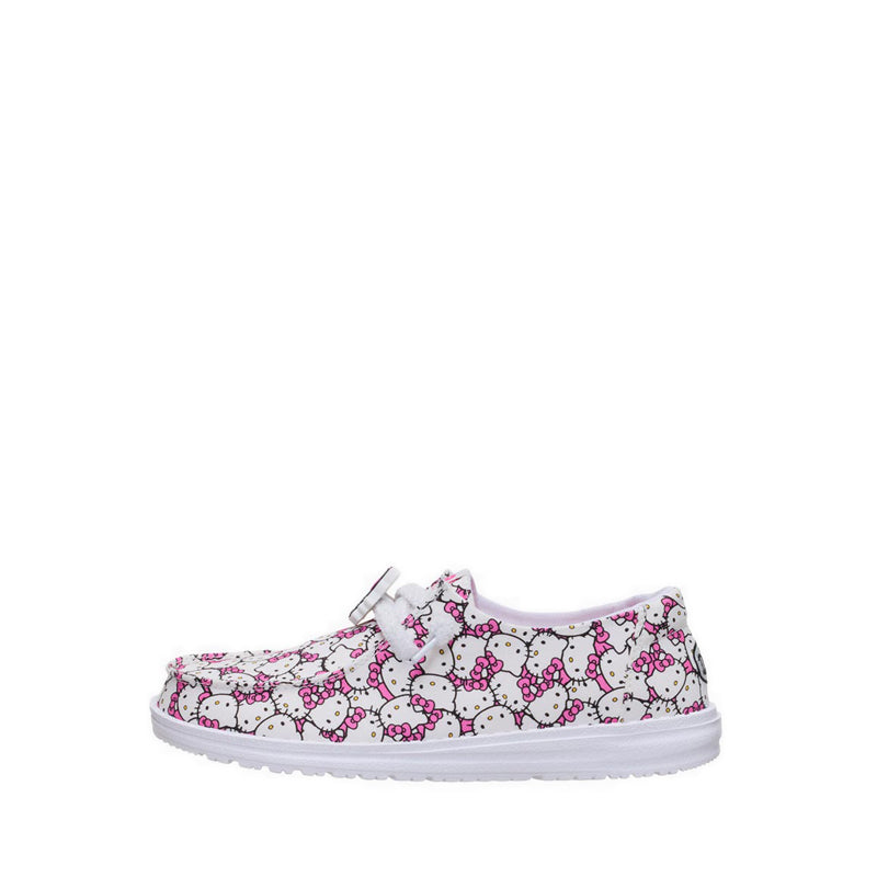 Wendy Hello Kitty Tossed Print White Pink