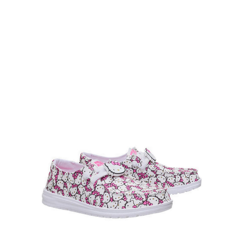 Wendy Hello Kitty Tossed Print White Pink