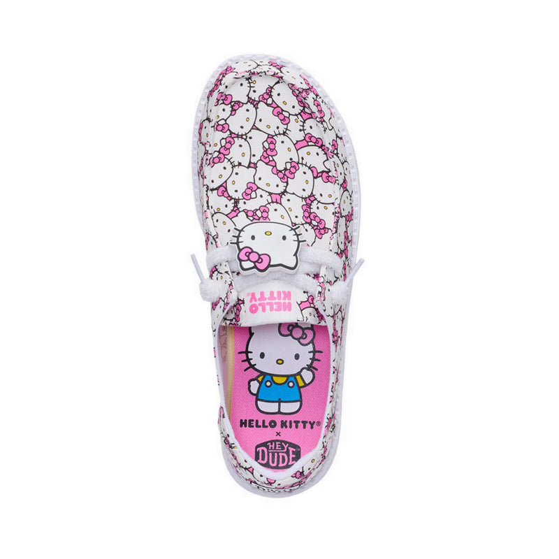 Wendy Hello Kitty Tossed Print White Pink