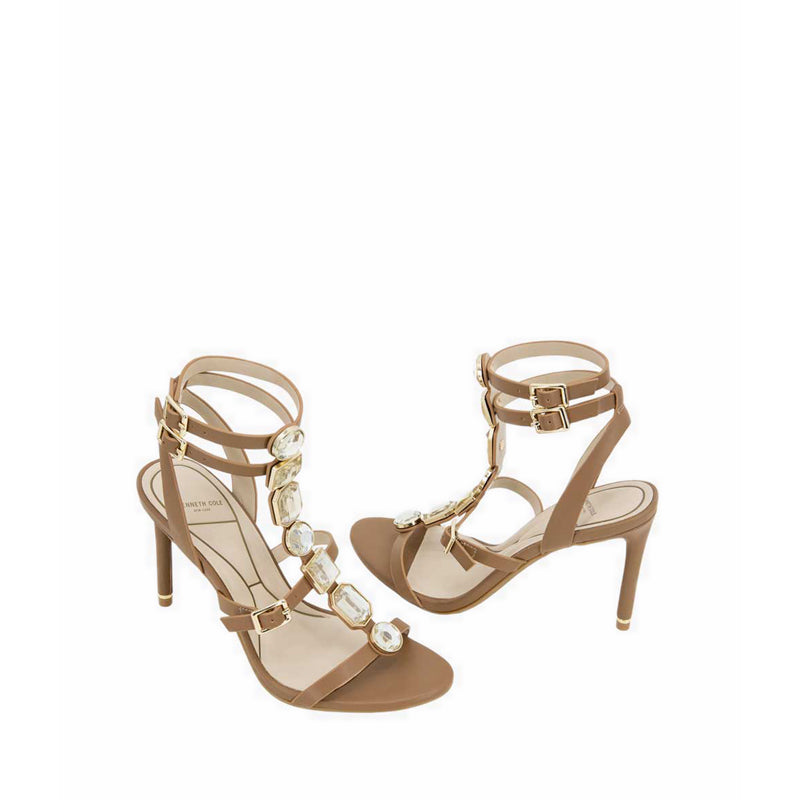 LILATH Women's Heels Sandals - Brown