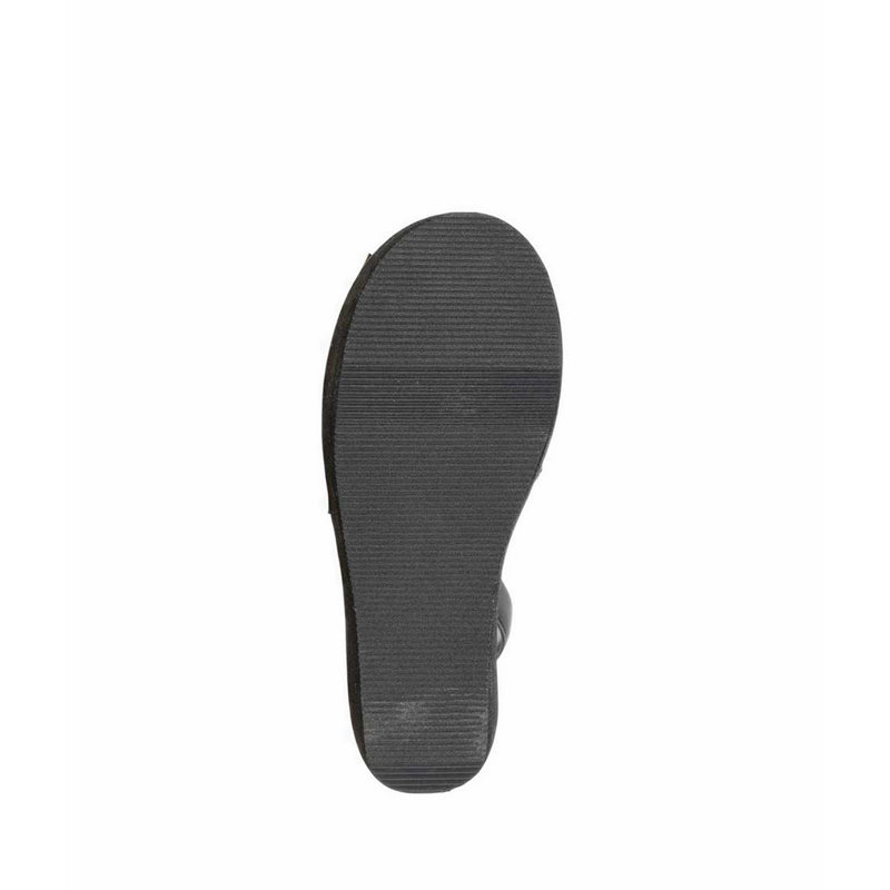 Fine Glass Mesh Women's Wedges - Black