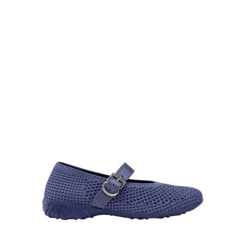 Mary Jane Honey Wedge Women's Flats - Blue