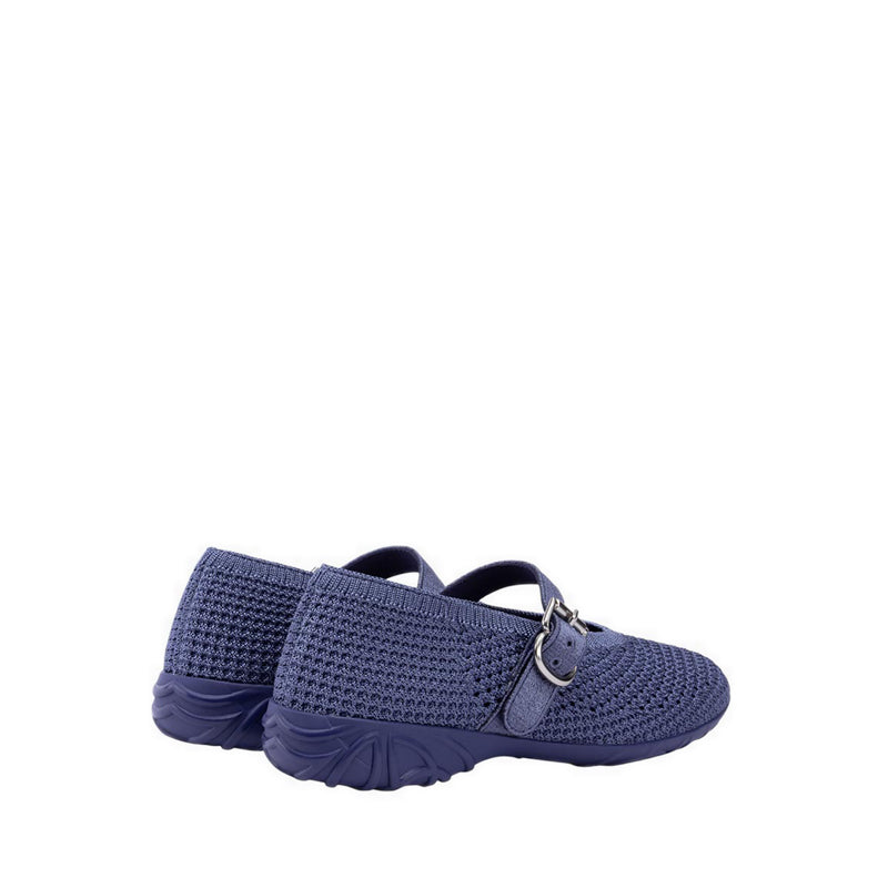 Mary Jane Honey Wedge Women's Flats - Blue