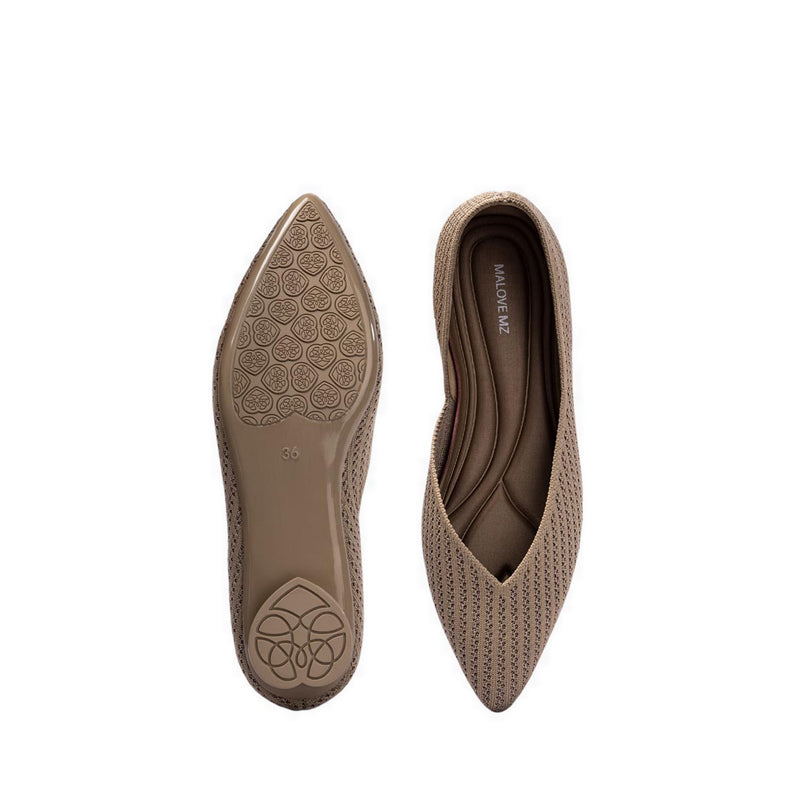 Crystal Love Women's Flats - Beige